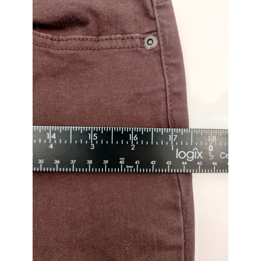 Chicos So Slimming Straight Leg Pants Brown Size 0.5 Regular Cotton Stretch - Picture 4 of 10